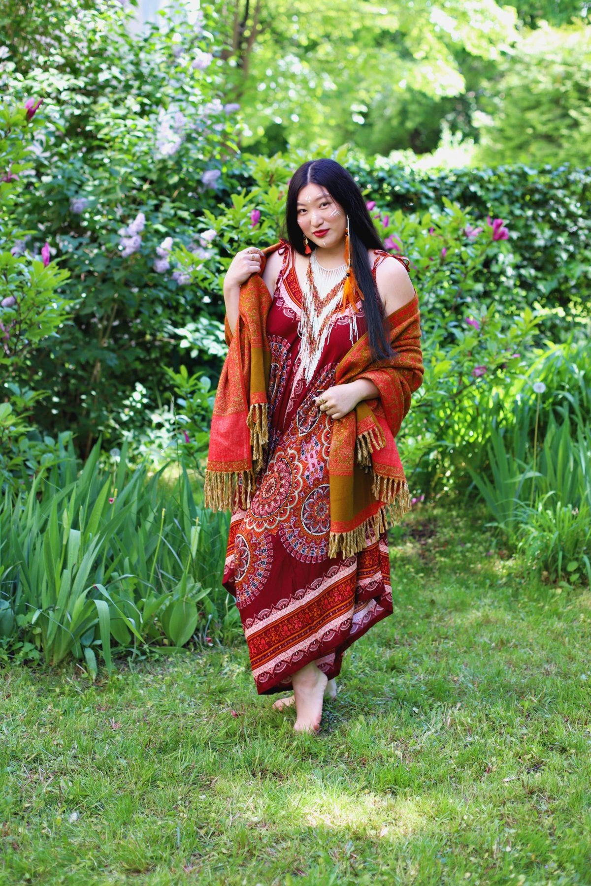 Kombinezon MANDALA MAROON