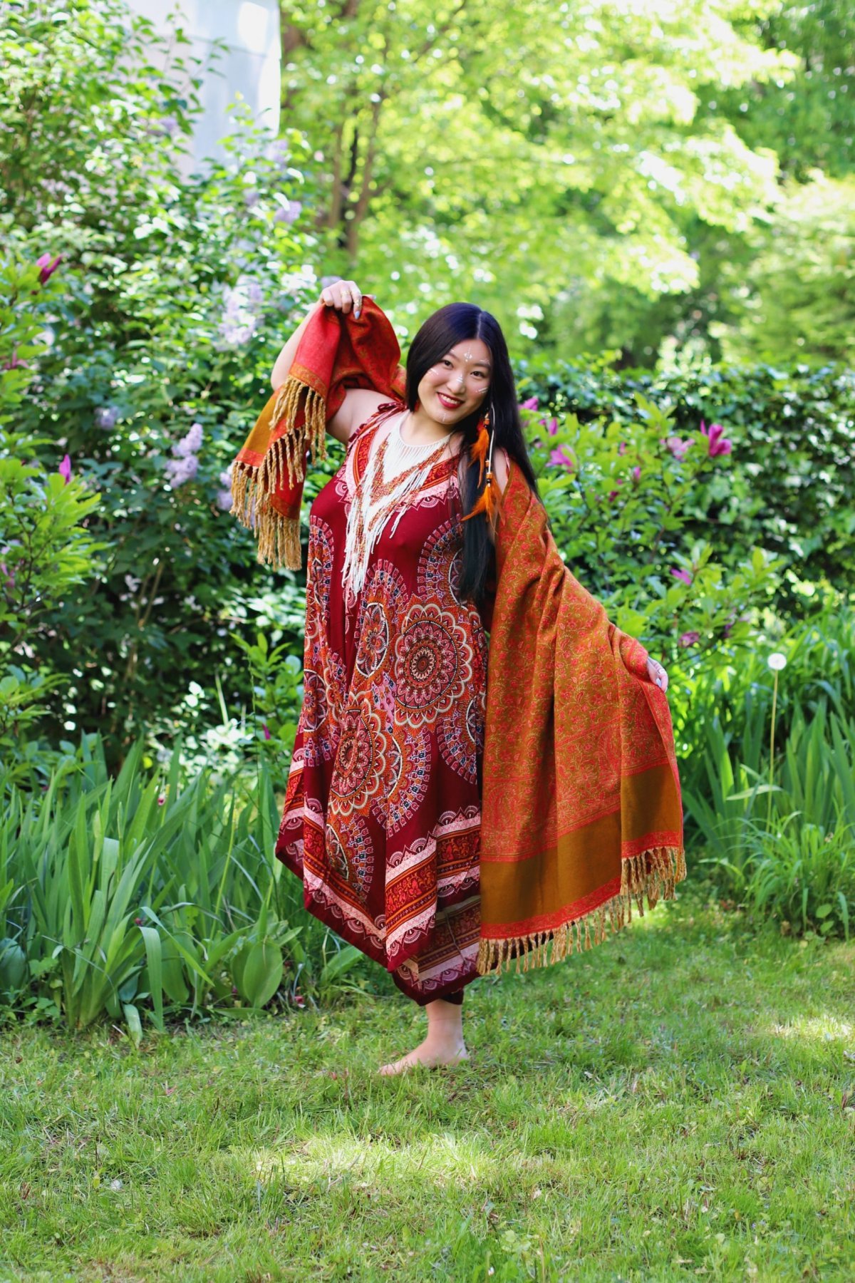 Kombinezon MANDALA MAROON - Image 4