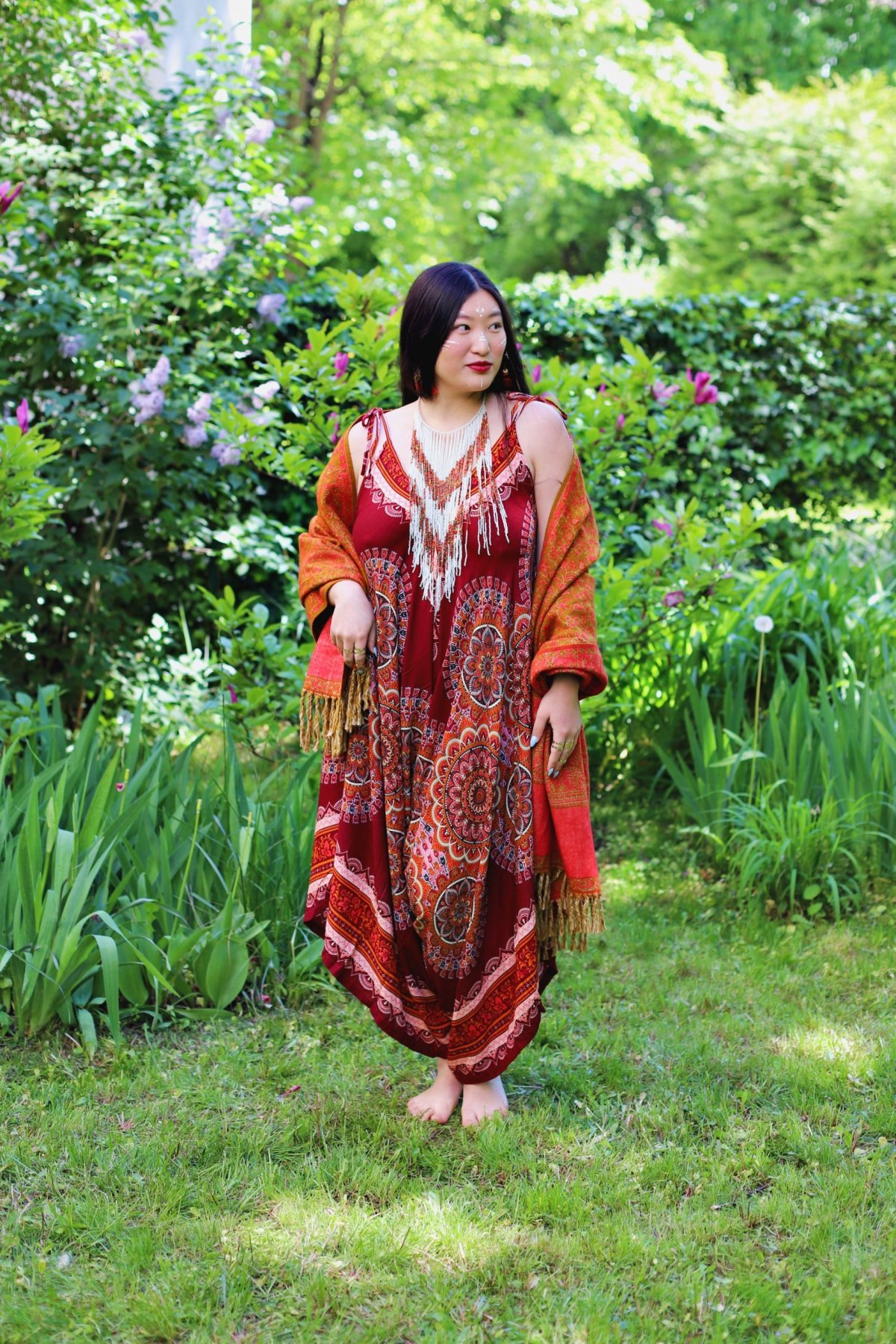 Kombinezon MANDALA MAROON - Image 3