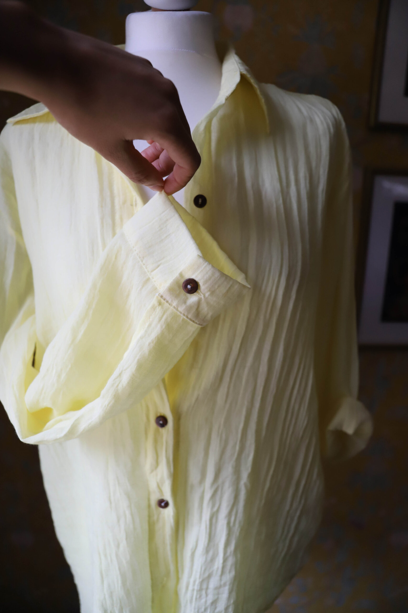 Koszula VANILLA YELLOW - obrazek 4