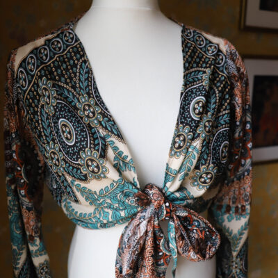 Bluzka HIPPIE BROWN & WHITE